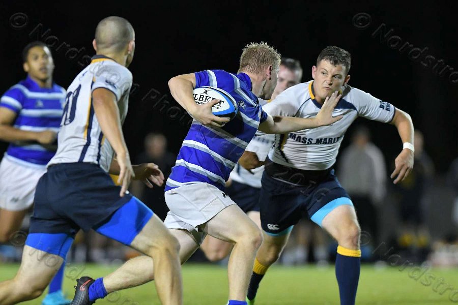 Wheaton Men\'s Rugby vs Mass Maritime.  Photo by Keith Nordstrom